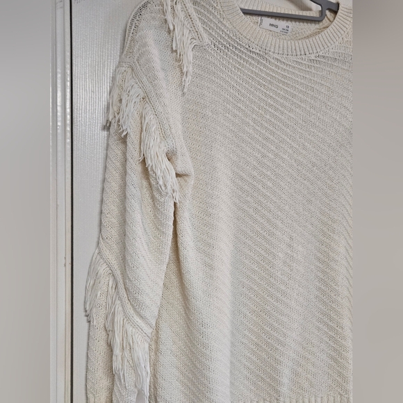 Mango Girls Knit Fringe Sweater - Picture 3 of 4